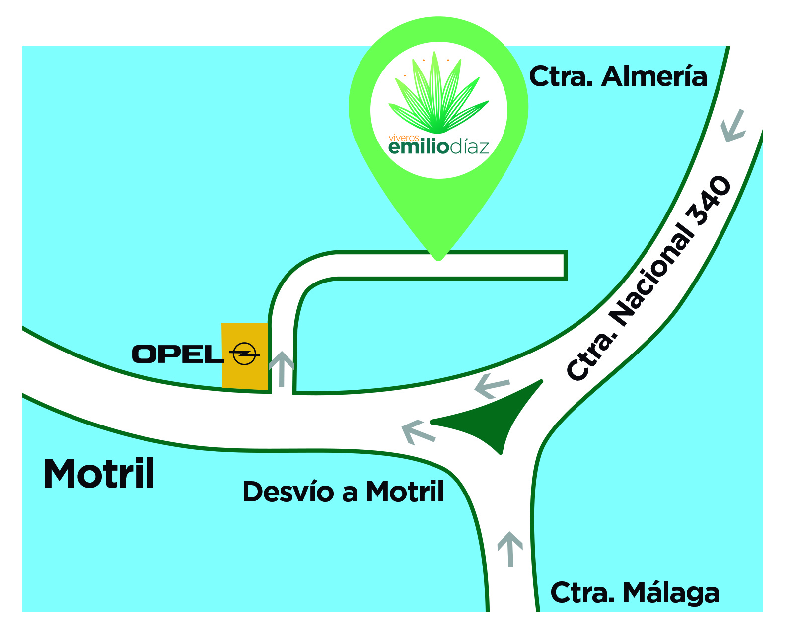 Mapa Viveros Emilio Díaz